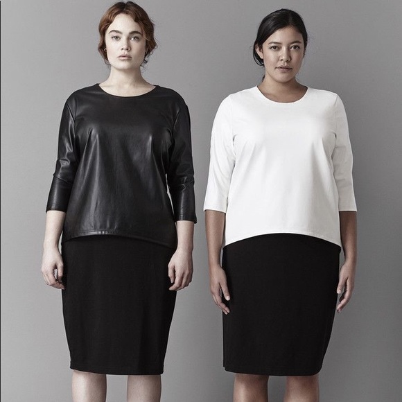 Universal Standard Tops - Universal Standard leatherette top